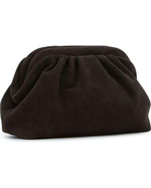 Reiss Mia Suede Frame Clutch - Black