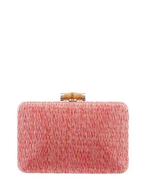 Nina Malia Frame Clutch - Red