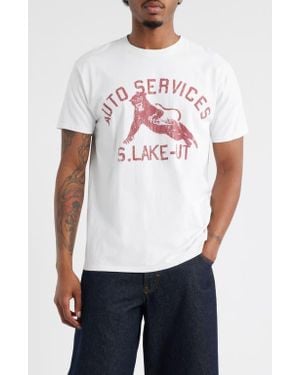 BDG Auto Services Graphic T-Shirt - White