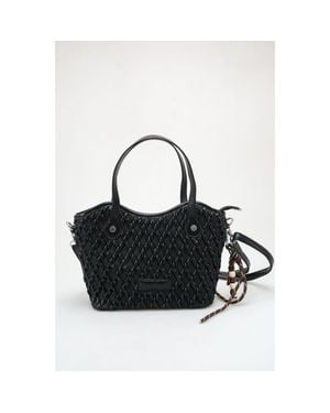 Prologue Shoes Amalfi Woven Bag - Black