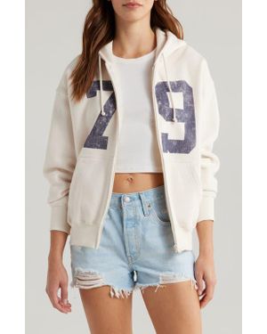 PacSun 79 Oversize Zip Hoodie - White