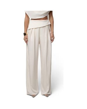 JLUXLABEL Executive High Waist Pants - Natural