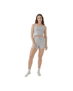 Pact Organic Cotton Cool Stretch Fitted Lounge Tank - Gray