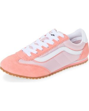 Vans Kids' Super Low Pro Leather Sneaker - Pink