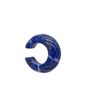 Awe Inspired Carved Stone Ear Cuff - Blue