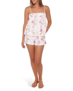 Petal & Pup Calla Cotton Camisole & Shorts Set - White
