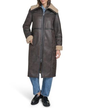 Levi's Faux Shearling Coat - Black