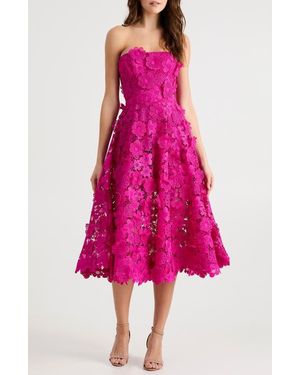 HELSI Gemma Floral Embroidered Midi Cocktail Dress | Lyst