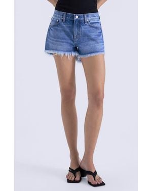 Pistola Gigi Cutoff Denim Shorts - Blue