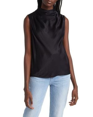 Rails Kaleen Sleeveless Mock Neck Top - Black
