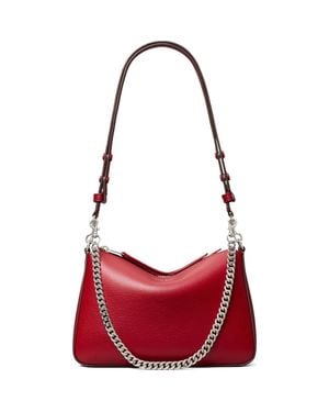 Tory Burch Small Perry Leather Shoulder Bag - Red