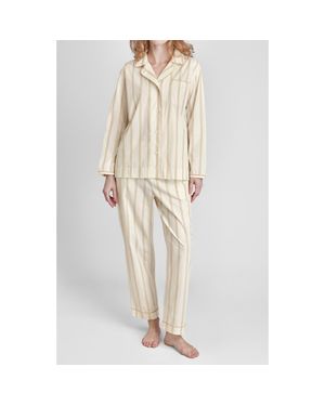 Sleepy Jones Bishop Pajama Set - White