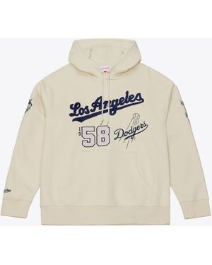 Mitchell & Ness Los Angeles Dodgers Yacht Rock Fleece Hoodie - White