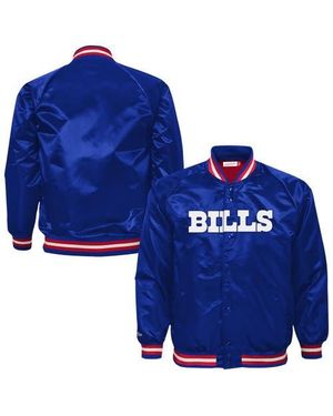 Mitchell & Ness Youth Buffalo Bills Lightweight Full-Snap Satin Jacket - Blue