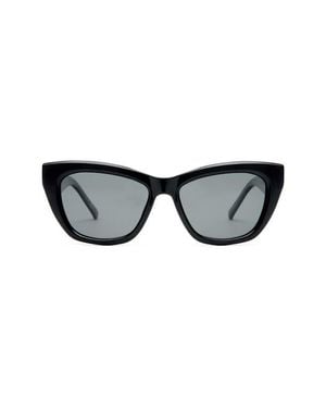 Le Specs Lumen Polarized 53Mm Cat Eye Sunglasses - Black