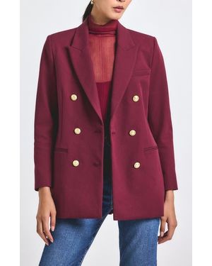 10 Crosby Derek Lam Walter Double Breasted Jacket - Red