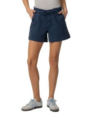 Kut From The Kloth Jane Drawstring High Waist Twill Shorts - Blue