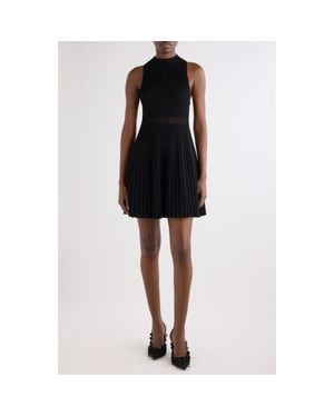 Givenchy Sleeveless Rib Sweater Dress - Black