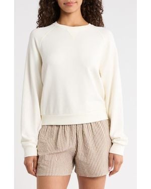 Marine Layer Cloud 9 French Terry Sweatshirt - White