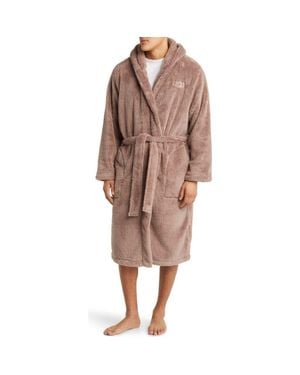 UGG Beckett Fleece Hooded Robe - Brown