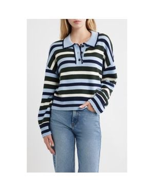 Rails Delora Striped Wool & Cashmere Blend Sweater - Blue
