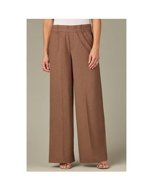 Wit & Wisdom Skyrise Side Seam Straight Leg Pants - Brown