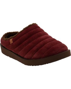 Revitalign Aspen Valley Faux Fur Lined Slipper - Red