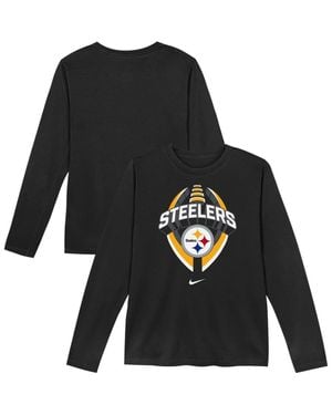 Nike Toddler Pittsburgh Steelers Primetime Legend Icon Long Sleeve Performance T-Shirt - Black