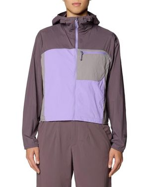 Mountain Hardwear Wind Veil Hooded Jacket - Purple