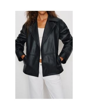 Reformation Veda Jaden Leather Jacket - Black