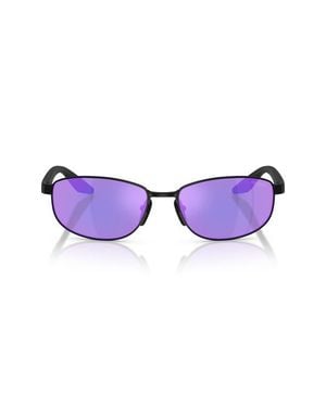 Prada Linea Rossa 58Mm Oval Sunglasses - Purple