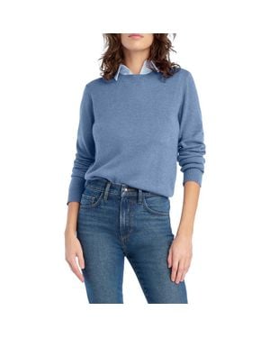 FAVORITE DAUGHTER Cashmere Crewneck Sweater - Blue