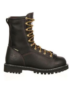 Georgia Boot Lacetotoe Goretex Waterproof 200G Insulated Work Boot - Black