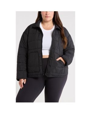 Zella Quilted Packable Jacket - Black
