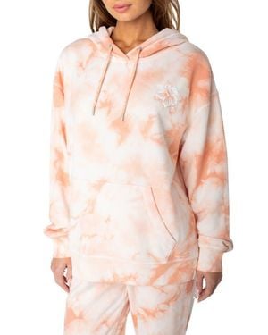 Roxy Maile Tie Dye Cotton Blend Hoodie - Pink