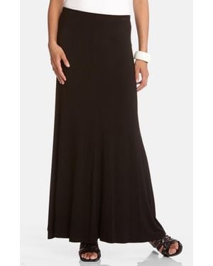 Karen Kane Flared Maxi Skirt - Brown
