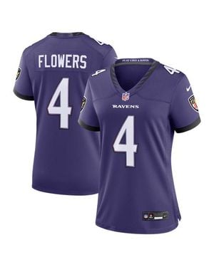 Nike Zay Flowers Baltimore Ravens Team Game Jersey - Purple