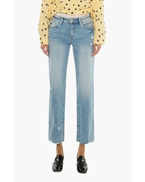 Kancan Alice Essentials Mid Rise True Straight Jeans - Blue