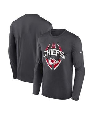 Nike Kansas City Chiefs Primetime Legend Icon Performance Long Sleeve T-Shirt - Gray