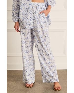Aqua Blu Australia High Waist Resort Pants - Blue