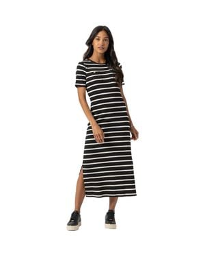 Saint + Sofia Helena T-Shirt Dress - Black