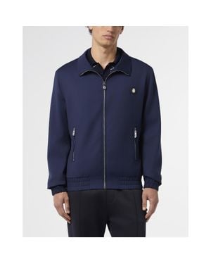 Billionaire Wool Tracksuit Jacket - Blue