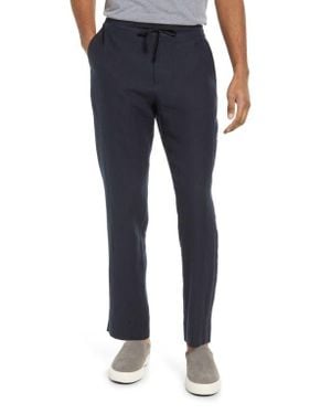 Vince Lightweight Hemp Linen Pants - Blue