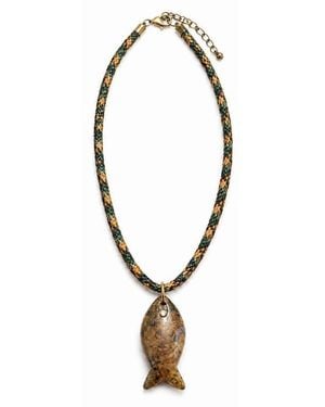 MacRae & Co Dockside Strand Necklace - Brown