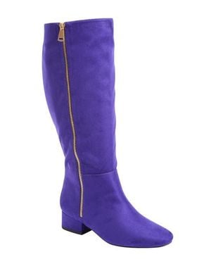 Comfortview The Emerald Wide Calf Boot - Purple