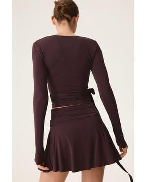 H&M Circle-Cut Tennis Skirt - Purple