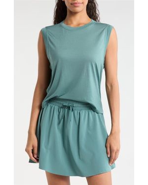 Smartwool Active Ultralite Crop Tank - Green