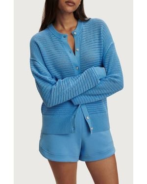 Varley Pembroke Knit Cardigan - Blue