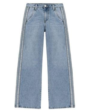 Joe's Jeans Kids' Kate Baggy High Waist Wide Leg Jeans - Blue