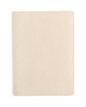 ROYCE New York Rfid Leather Passport Case - Natural